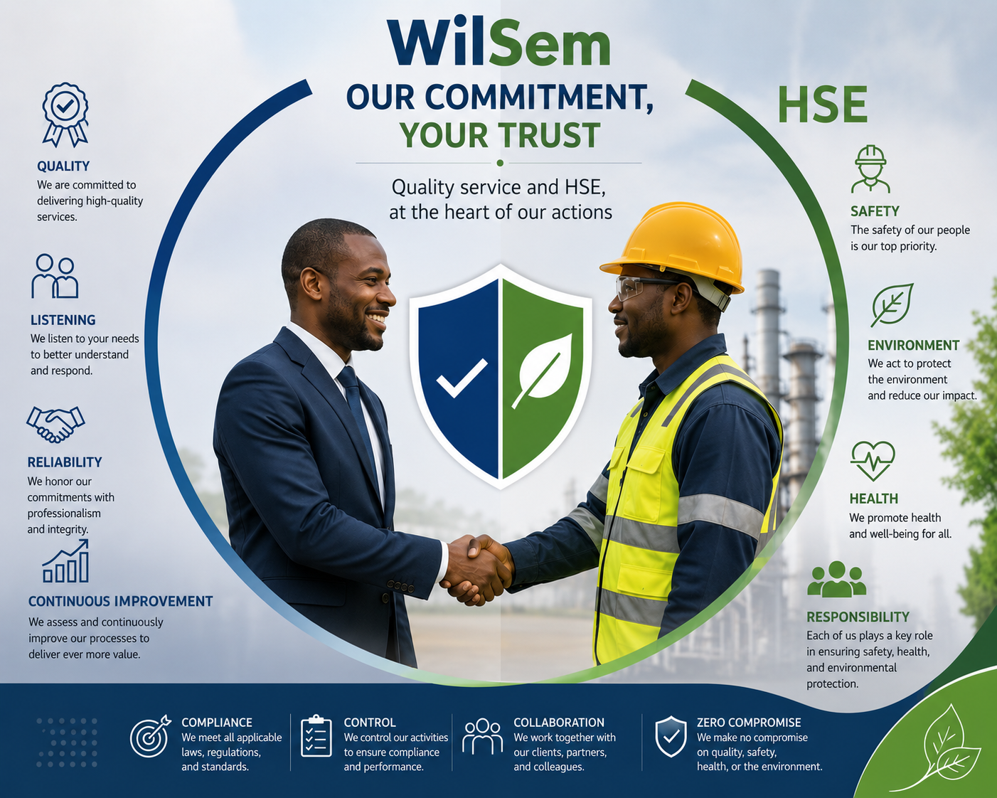 Notre Engagement QHSE — WilSem Consulting